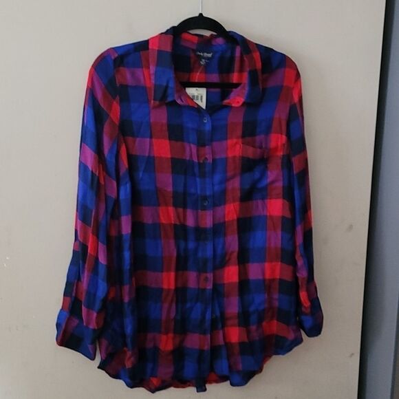 Lucky brand flannel top NWT - Picture 1 of 4
